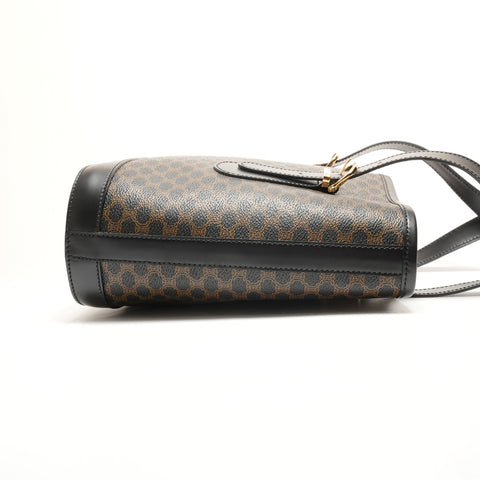 Sac à main panier CELINE PVC Macadam noir WS26277