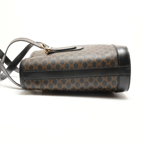 Sac à main panier CELINE PVC Macadam noir WS26277
