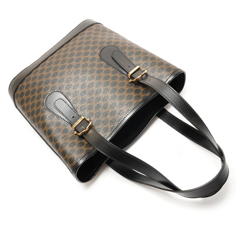 Sac à main panier CELINE PVC Macadam noir WS26277