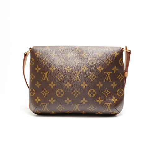 LOUIS VUITTON 2001 Monogram Musette Tango Umhängetasche Braun WS26282