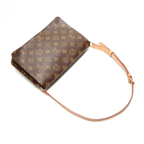 LOUIS VUITTON 2001 Monogram Musette Tango Umhängetasche Braun WS26282