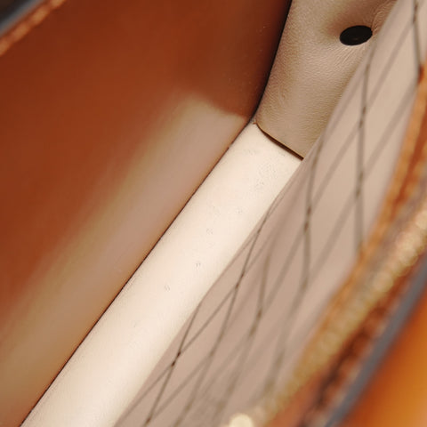 LOUIS VUITTON Monogram Denim Trunk Clutch M55047 Shoulder Bag blue WS26289