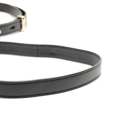 PRADA Nappa leather quilted triangle Shoulder Bag black WS26291