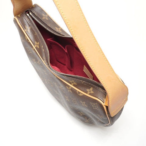 LOUIS VUITTON Monogram Croissant MM One Belt 2004 Shoulder Bag Brown WS26292
