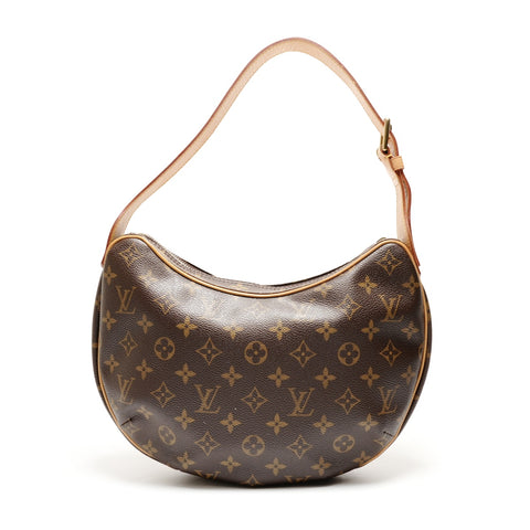 LOUIS VUITTON Monogram Croissant MM One Belt 2004 Shoulder Bag Brown WS26292