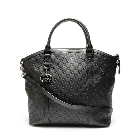 GUCCI GG Shima Leder 2way Umhängetasche schwarz WS26293