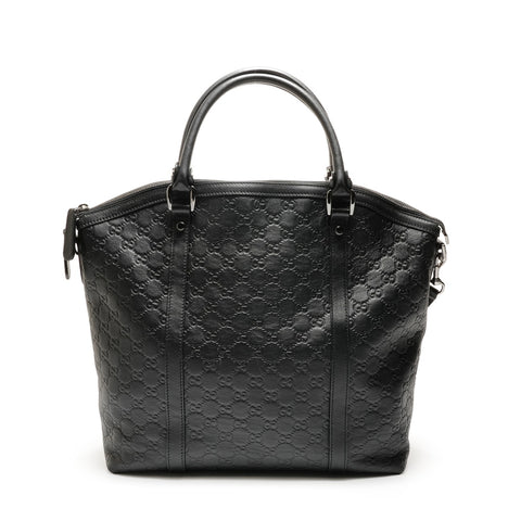 GUCCI GG Shima Leather 2way Shoulder Bag black WS26293