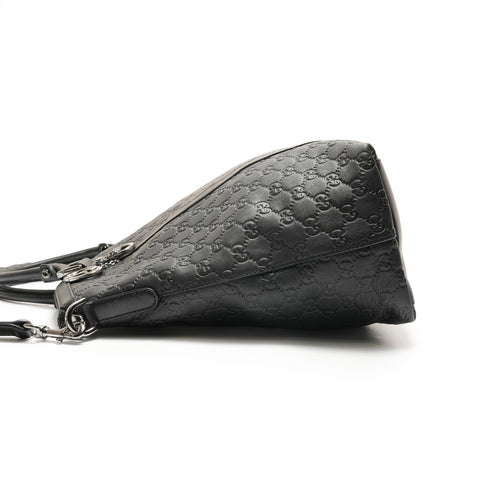 GUCCI GG Shima Leather 2way Shoulder Bag black WS26293
