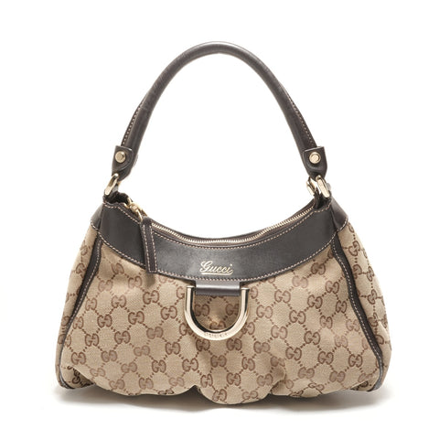 GUCCI GG Canvas Abbey Hobo One Belt Umhängetasche beige WS26296
