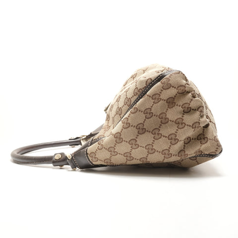 GUCCI GG Canvas Abbey Hobo One Belt Shoulder Bag beige WS26296