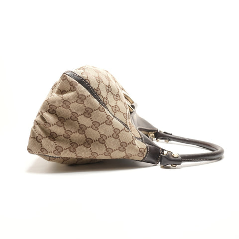 GUCCI GG Canvas Abbey Hobo One Belt Shoulder Bag beige WS26296