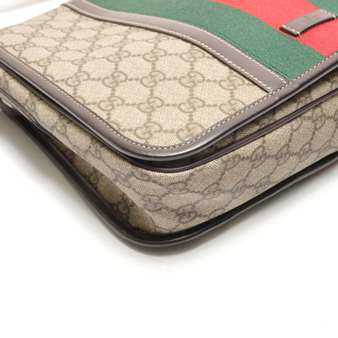 GUCCI Shelly GG Supreme PVC messenger bag Shoulder Bag beige WS26297