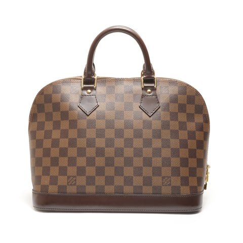 LOUIS VUITTON Alma Damier N51131 2006 Handbag Brown WS26298