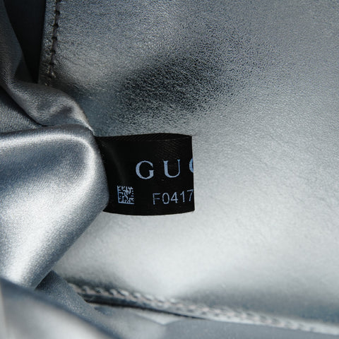 GUCCI GG Marmont Lederkameratasche in Metallic Chain Shoulder Bag weiß WS26300