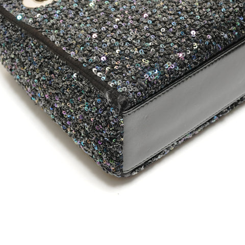 Christian Dior Mini Lady Dior 2-way Beaded Shoulder Bag black WS26301