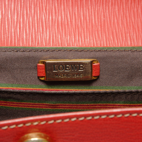 LOEWE Leather Velazquez Handbag Red WS26303