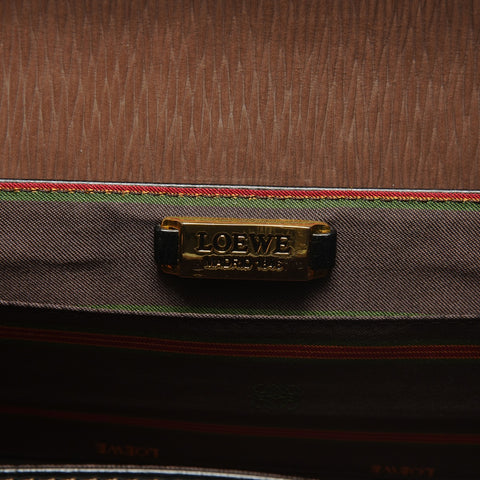 LOEWE Leather Suede Velazquez Handbag black WS26304