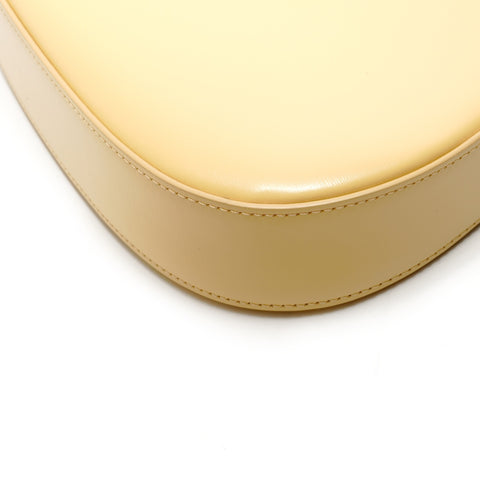 CELINE Triomphe Leather Hobo Tilly One Belt Shoulder Bag yellow WS26305