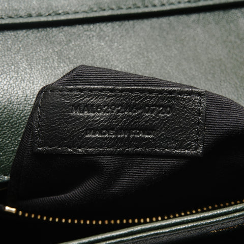 YVES SAINT LAURENT Becky WChain Quilted Leather 629246 Cassandra Shoulder Bag green WS26307