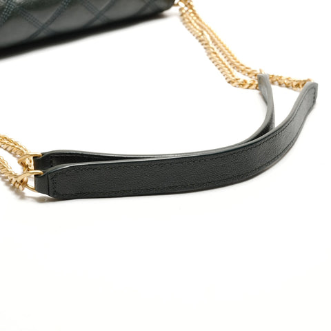 YVES SAINT LAURENT Becky WChain Quilted Leather 629246 Cassandra Shoulder Bag green WS26307