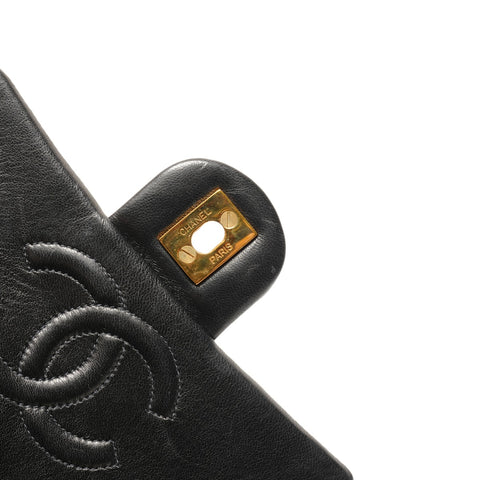 CHANEL Lammleder Mini Matelasse Square Nr. 4 1996-1997 Umhängetasche schwarz WS26311