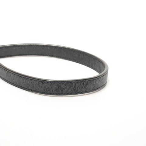 YVES SAINT LAURENT Vinyl Mini Round Monogram Chain Leder 610436 Umhängetasche schwarz WS26312