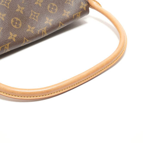 LOUIS VUITTON 2003 Monogram Mini Looping Umhängetasche Braun WS26313