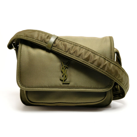 YVES SAINT LAURENT Niki Nylon Small Khaki 776611 Umhängetasche grün WS26314