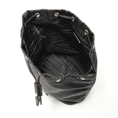 PRADA Linylon Beutelhandtasche schwarz WS26317