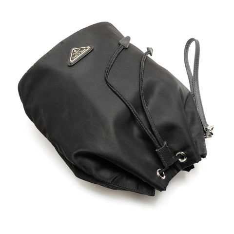 PRADA Linylon Beutelhandtasche schwarz WS26317