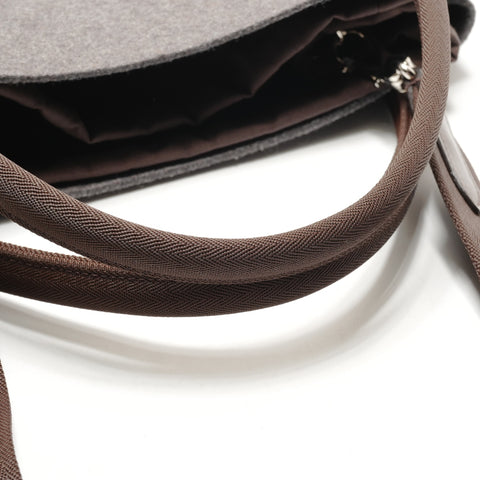 HERMES 2023 B Stamp Sac de Pansage Groom Tote Bag gray WS26318