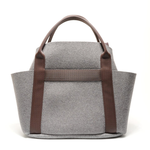 HERMES 2023 B Stamp Sac de Pansage Groom Tote Bag gray WS26318
