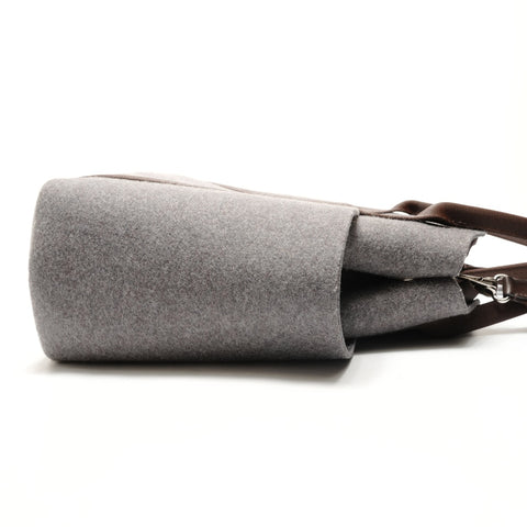 HERMES 2023 B Stamp Sac de Pansage Groom Tote Bag gray WS26318