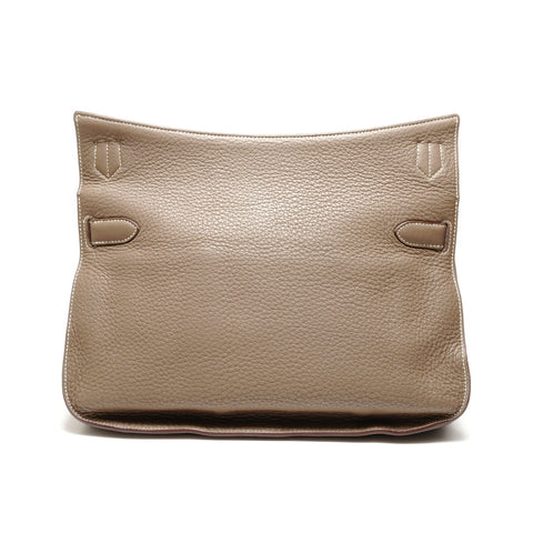 HERMES 2009 � M stamped Gypsy 34 Taurillon Clemence Shoulder Bag gray WS26319