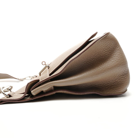 HERMES 2009 � M stamped Gypsy 34 Taurillon Clemence Shoulder Bag gray WS26319