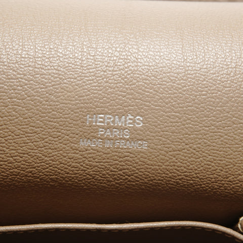 HERMES 2009 � M stamped Gypsy 34 Taurillon Clemence Shoulder Bag gray WS26319
