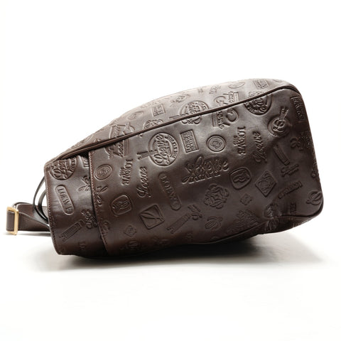 LOEWE 160th anniversary embossed logo Tote Bag Brown WS26320