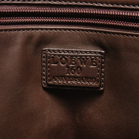 LOEWE 160th anniversary embossed logo Tote Bag Brown WS26320