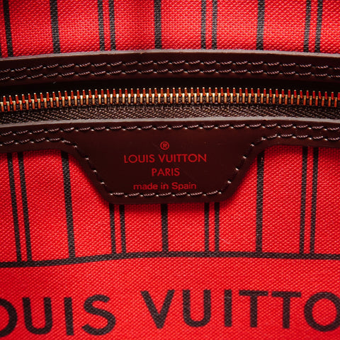 LOUIS VUITTON 2018 Damier Neverfull MM Tote Bag Brown WS26321
