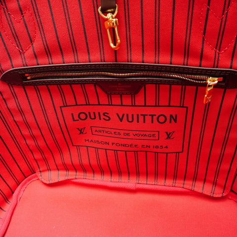 LOUIS VUITTON 2018 Damier Neverfull MM Tote Bag Brown WS26321