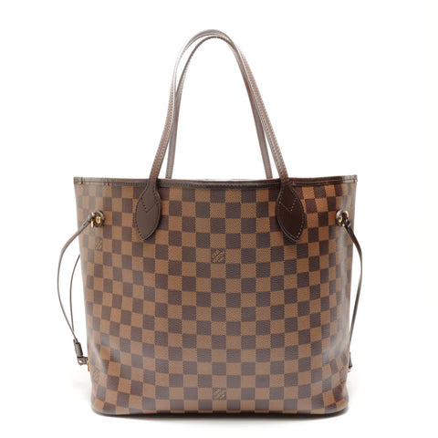 LOUIS VUITTON 2018 Damier Neverfull MM Tote Bag Brown WS26321