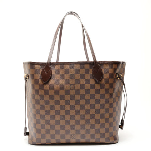 LOUIS VUITTON 2018 Damier Neverfull MM Tote Bag Brown WS26321