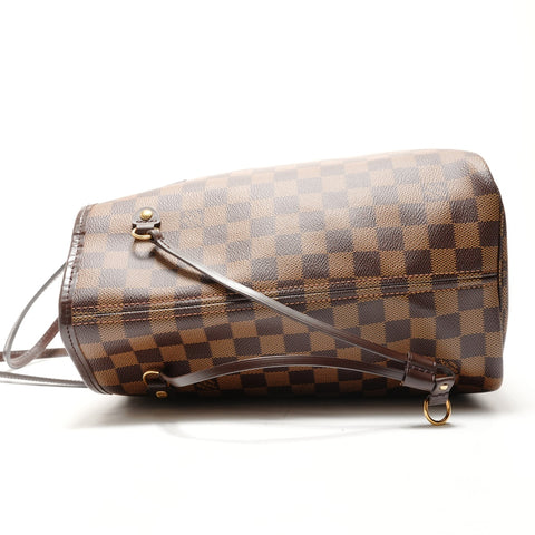 LOUIS VUITTON 2018 Damier Neverfull MM Tote Bag Brown WS26321