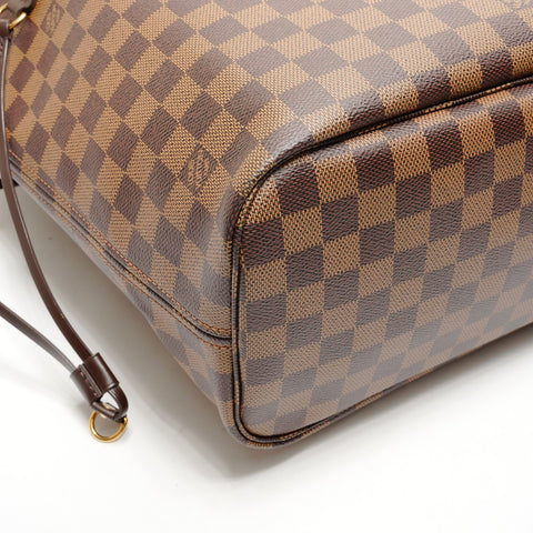 LOUIS VUITTON 2018 Damier Neverfull MM Tote Bag Brown WS26321