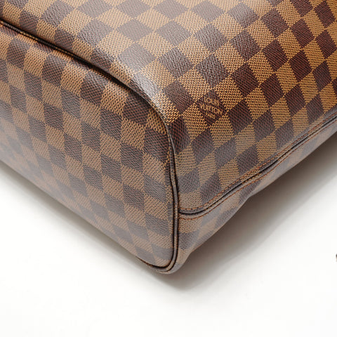 LOUIS VUITTON 2018 Damier Neverfull MM Tote Bag Brown WS26321