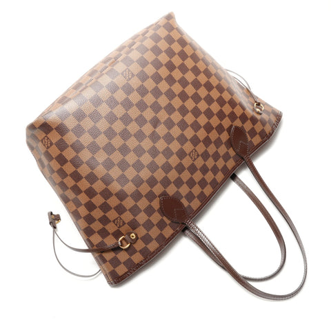 LOUIS VUITTON 2018 Damier Neverfull MM Tote Bag Brown WS26321