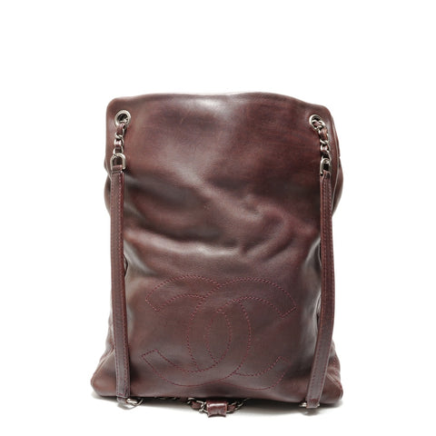 CHANEL No. 21 Sac à dos en cuir d'agneau Matelasse Sac à dos Sac à dos Marron WS26322