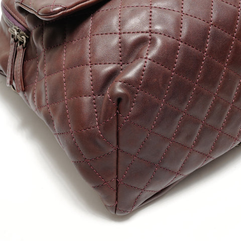 CHANEL No. 21 Sac à dos en cuir d'agneau Matelasse Sac à dos Sac à dos Marron WS26322