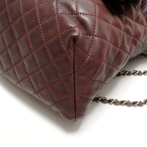 CHANEL No. 21 Sac à dos en cuir d'agneau Matelasse Sac à dos Sac à dos Marron WS26322