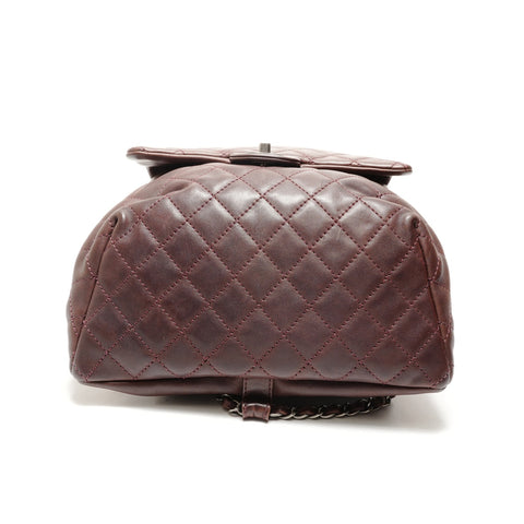 CHANEL No. 21 Sac à dos en cuir d'agneau Matelasse Sac à dos Sac à dos Marron WS26322